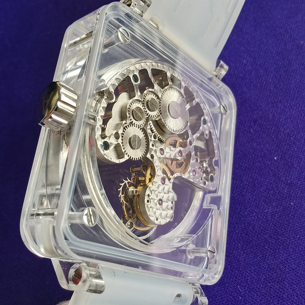 AESOP Crystal Case Sapphire Table Skeleton Real Fly Tourbillon 003