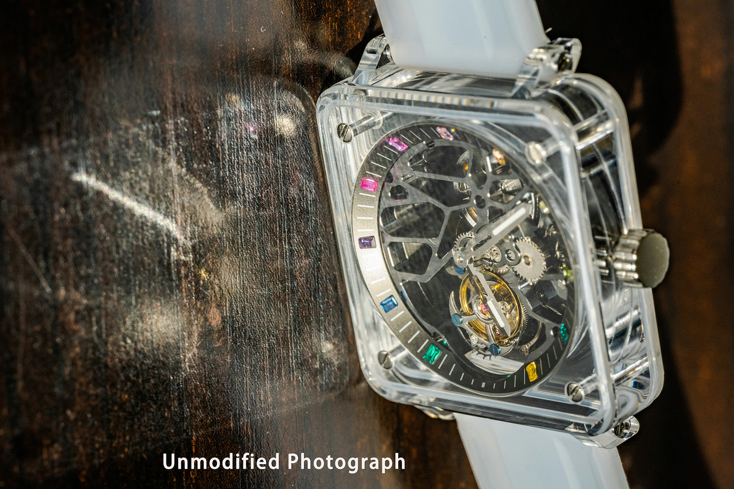 AESOP K9 Crystal Case Sapphire Mirror Tourbillon Watch 7058A