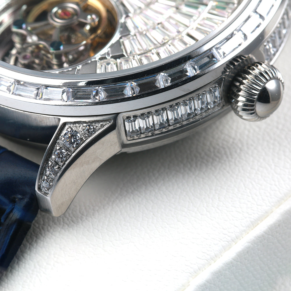 AESOP Diamond tourbillon movement mechanical men watch 7093