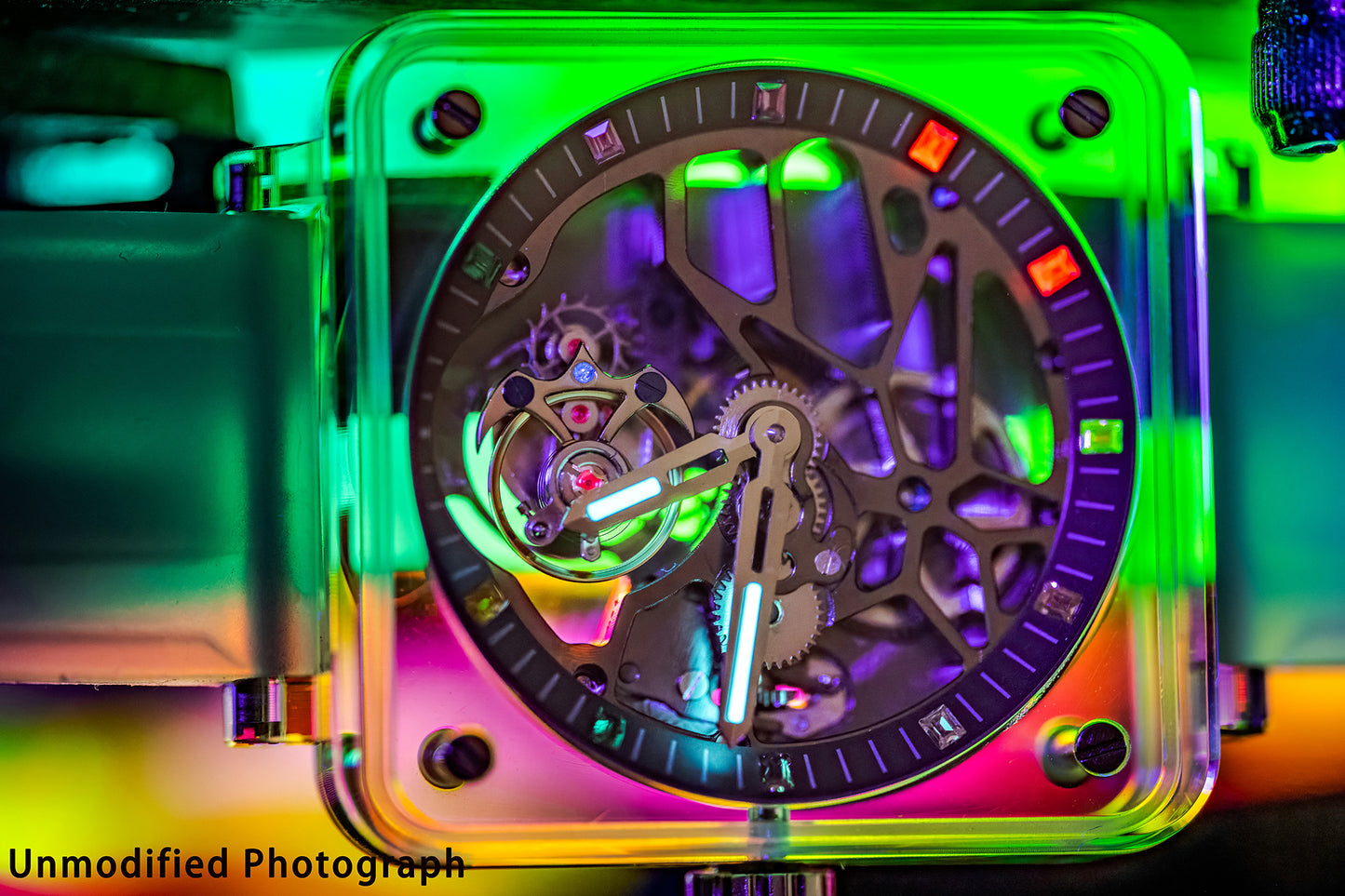 AESOP K9 Crystal Case Sapphire Mirror Tourbillon Watch 7058A
