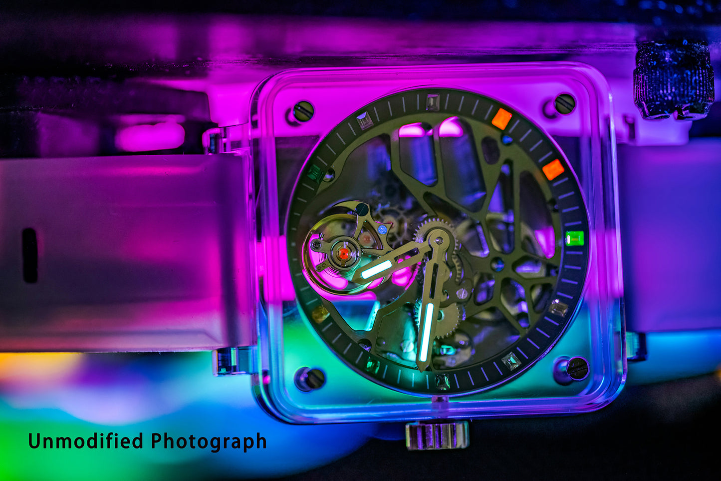 AESOP K9 Crystal Case Sapphire Mirror Tourbillon Watch 7058A