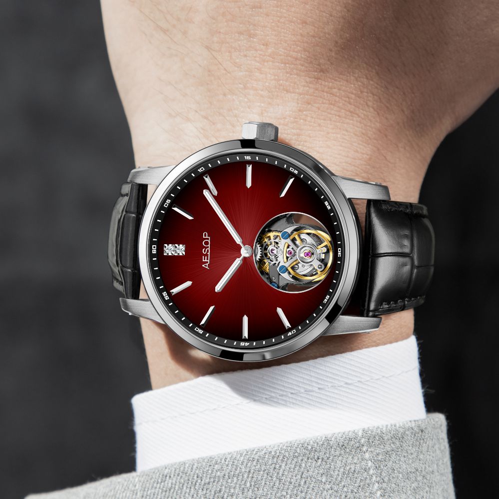 AESOP Original diamond tourbillon movement watch 7090