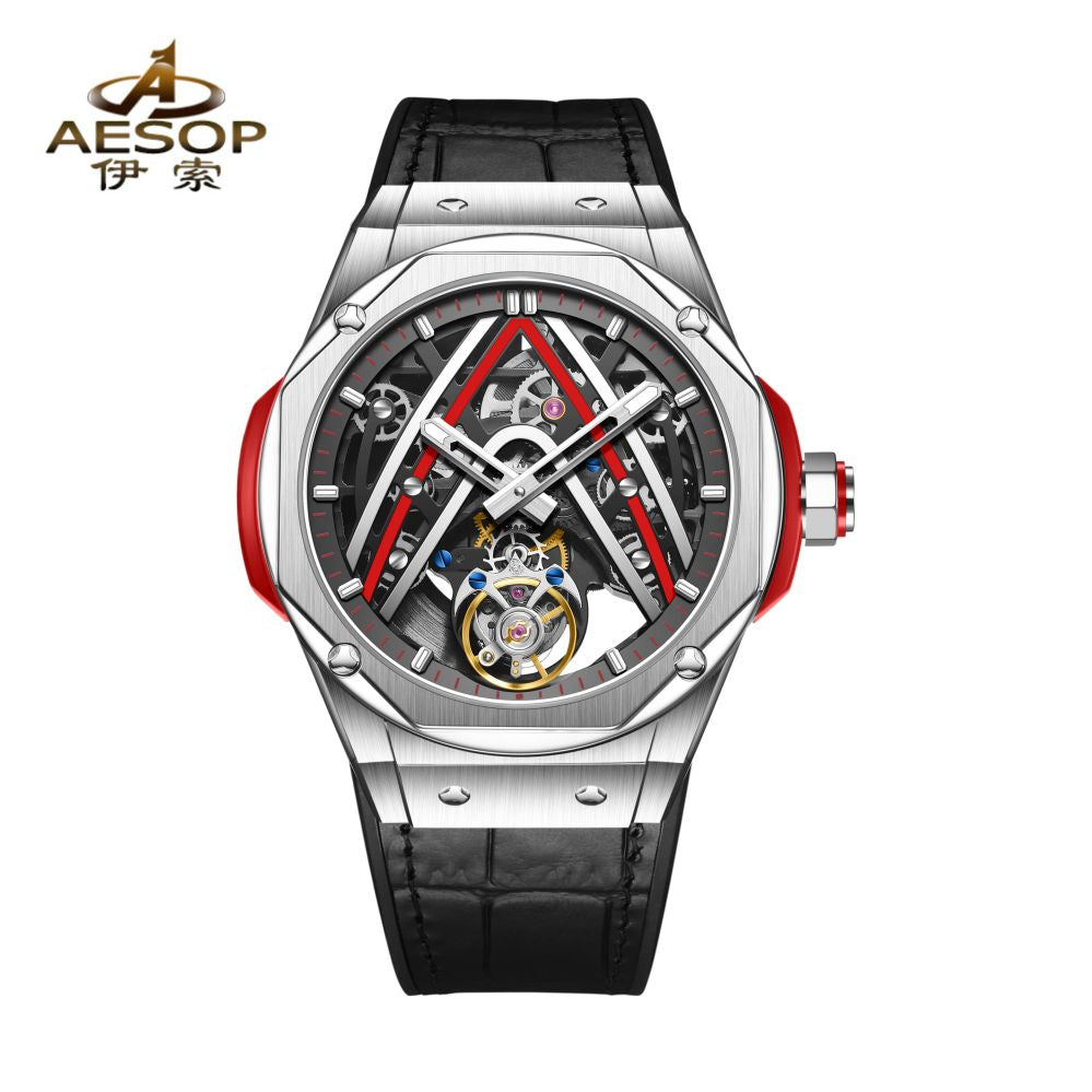 Aesop Original Tourbillon Movement U Shaped Dial Automatic Tourbillon Watch 7070