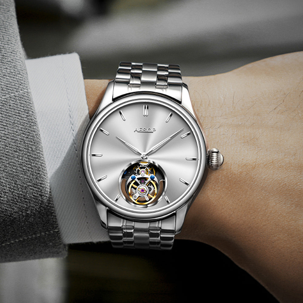 AESOP Original diamond tourbillon movement watch 7040