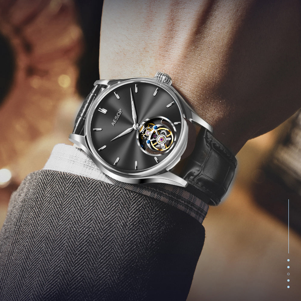 AESOP Original diamond tourbillon movement watch 7040