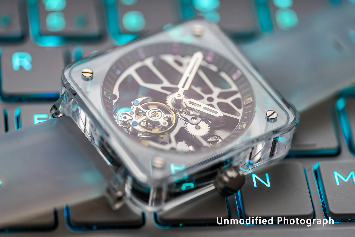 AESOP K9 Crystal Case Sapphire Mirror Tourbillon Watch 7058A