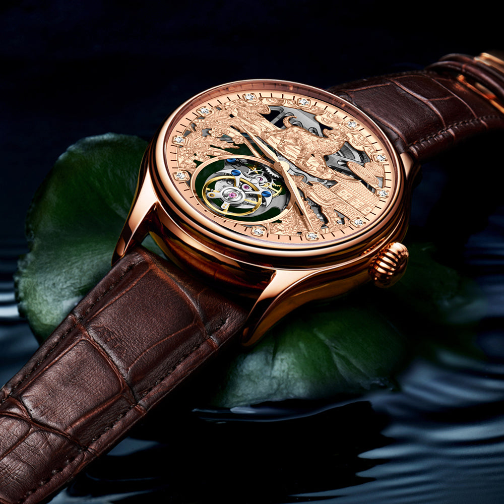 AESOP Zodiac Skeleton Tourbillon Dog Watch 7077