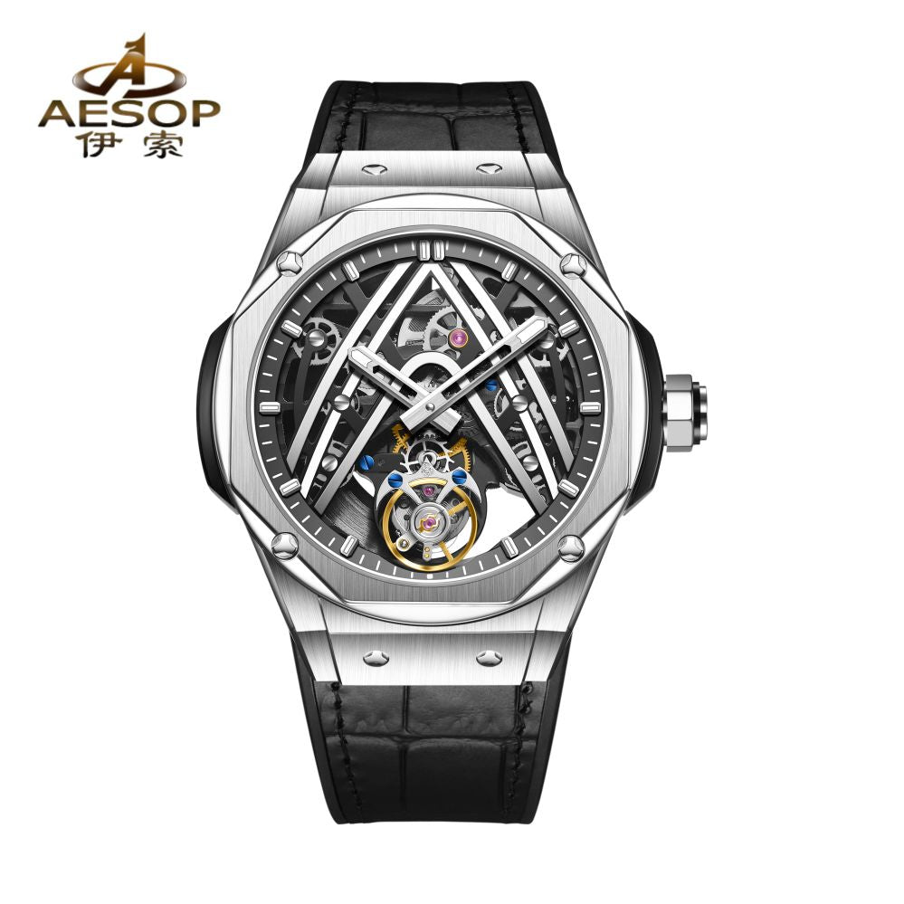 Aesop Original Tourbillon Movement U Shaped Dial Automatic Tourbillon Watch 7070