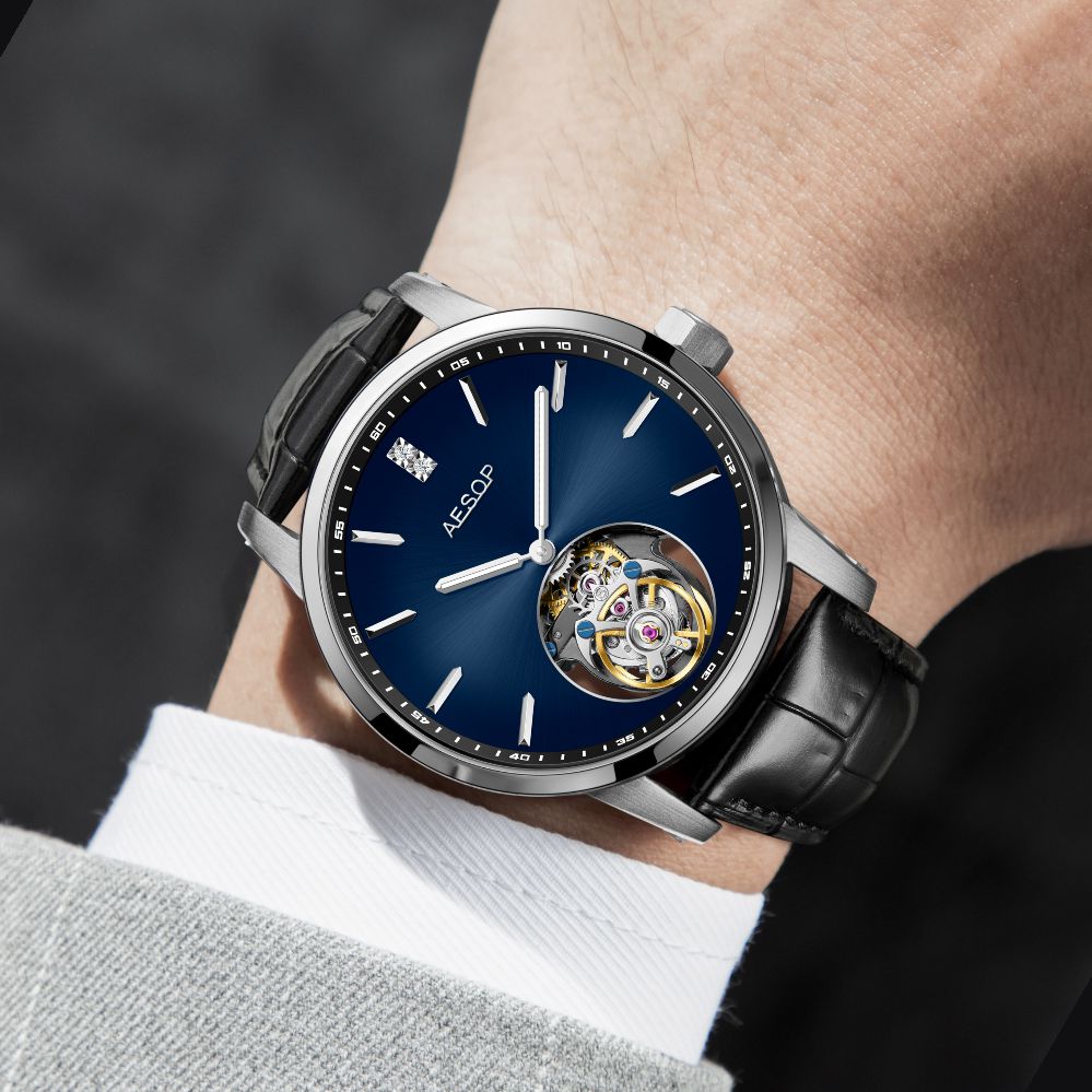 AESOP Original diamond tourbillon movement watch 7090