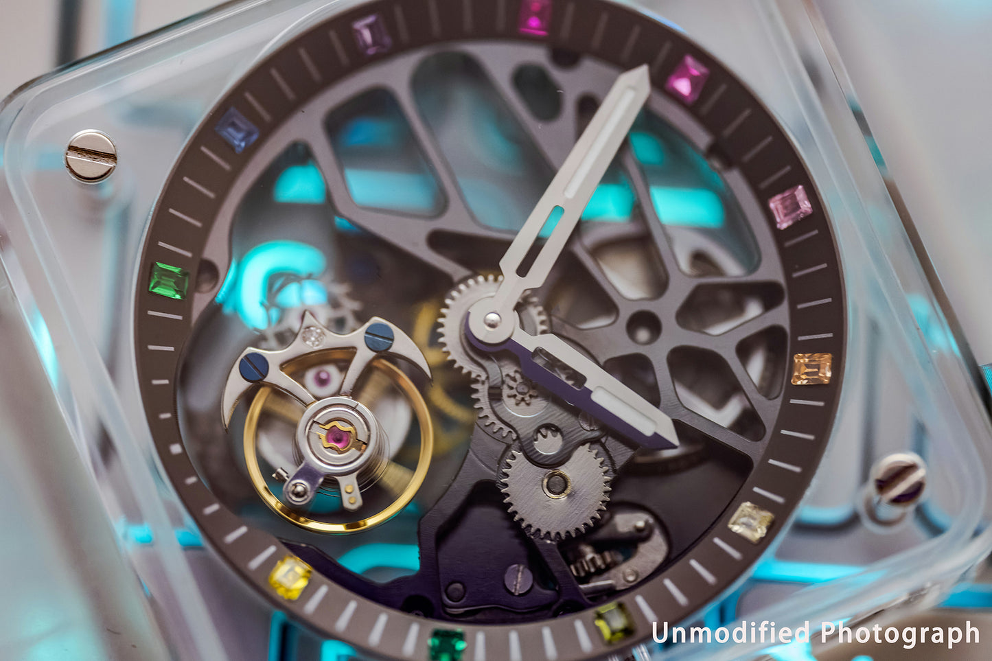 AESOP K9 Crystal Case Sapphire Mirror Tourbillon Watch 7058A