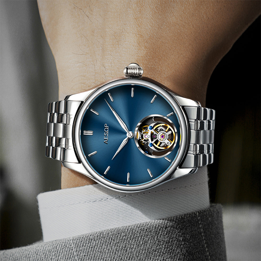AESOP Original diamond tourbillon movement watch 7040