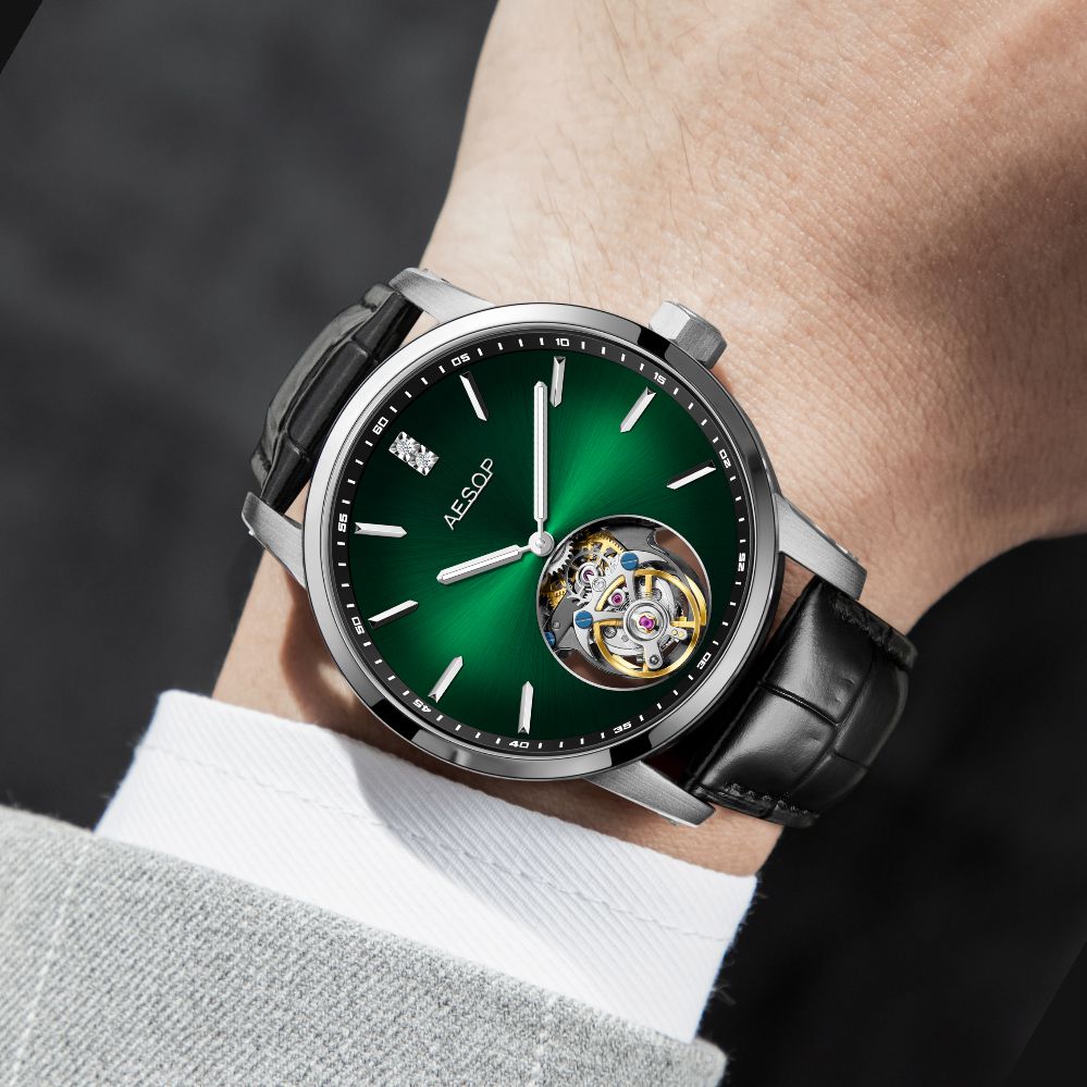 AESOP Original diamond tourbillon movement watch 7090