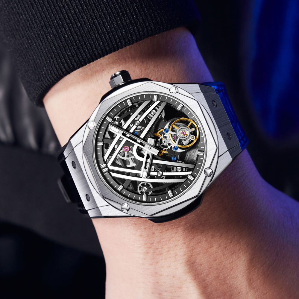 Aesop Original Tourbillon Movement U Shaped Dial Automatic Tourbillon Watch 7070