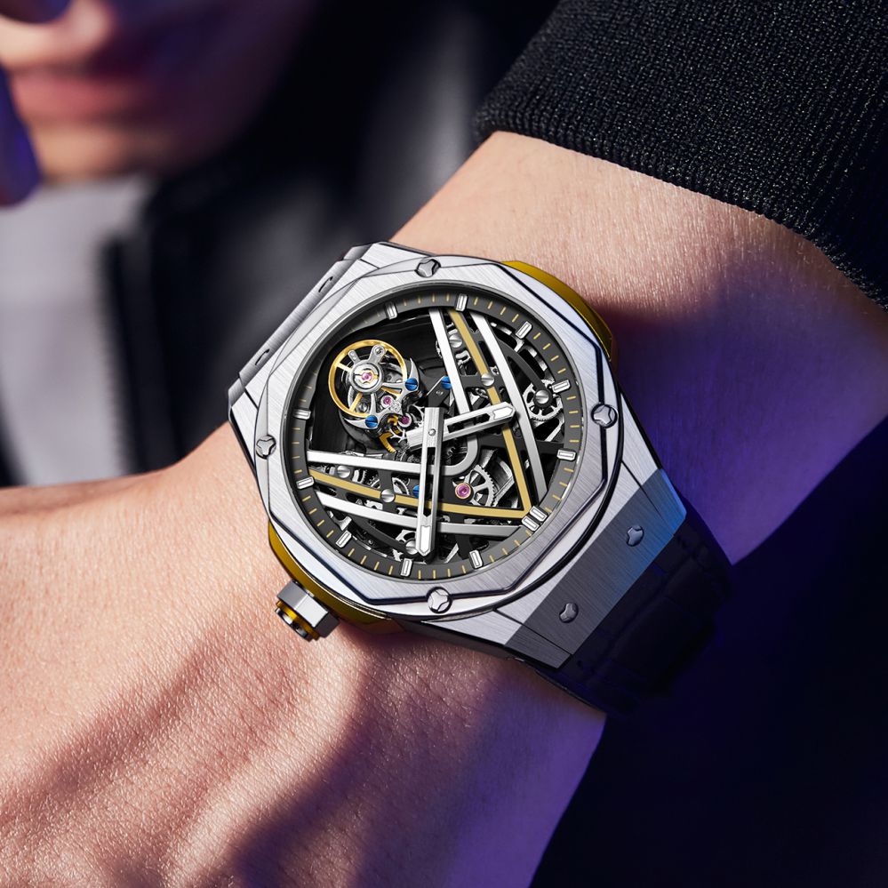 Aesop Original Tourbillon Movement U Shaped Dial Automatic Tourbillon Watch 7070
