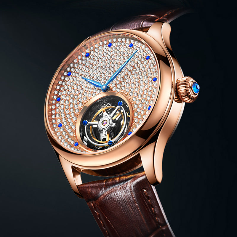 AESOP Full Crystal Dial Tourbillon Watch 7012