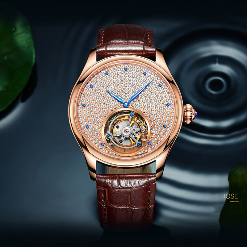 AESOP Full Crystal Dial Tourbillon Watch 7012