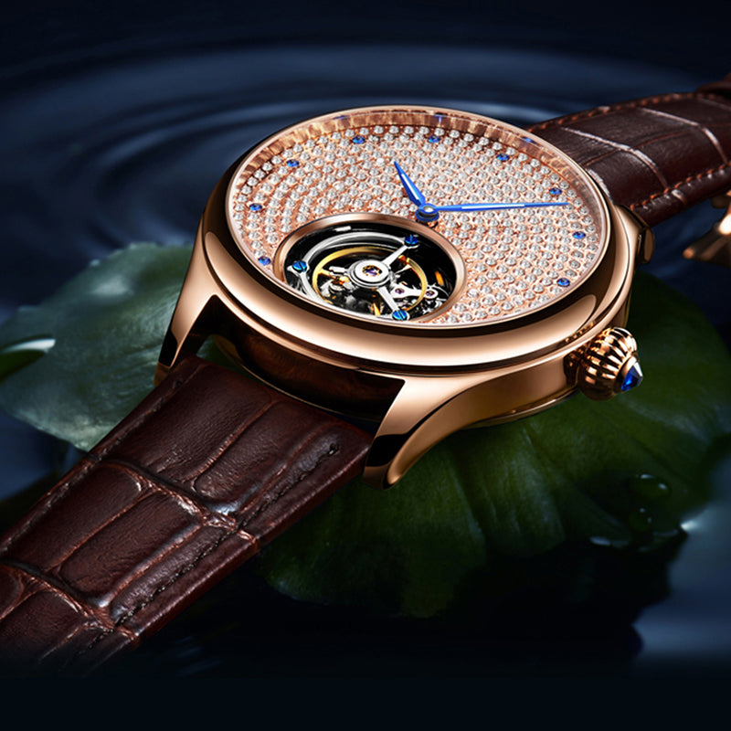 AESOP Full Crystal Dial Tourbillon Watch 7012