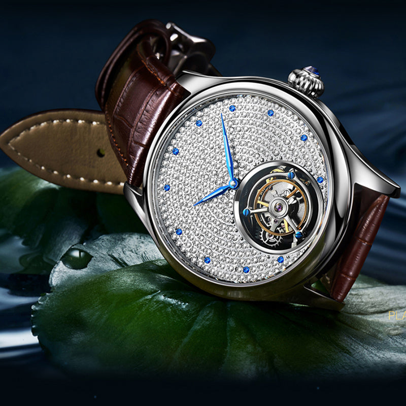 AESOP Full Crystal Dial Tourbillon Watch 7012