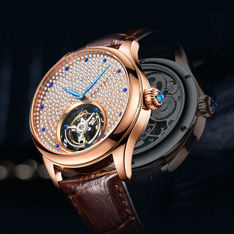 AESOP Full Crystal Dial Tourbillon Watch 7012
