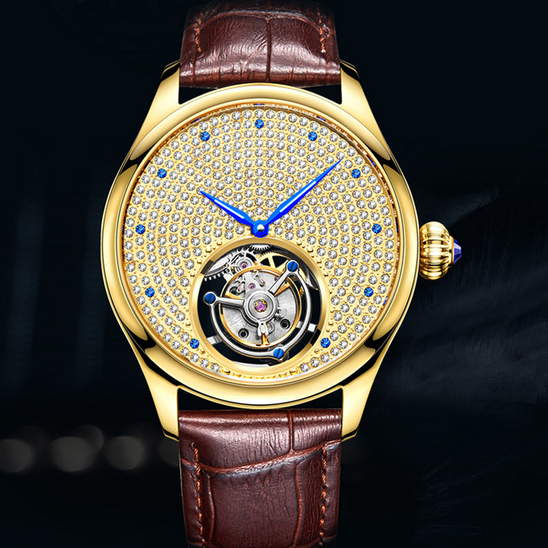AESOP Full Crystal Dial Tourbillon Watch 7012
