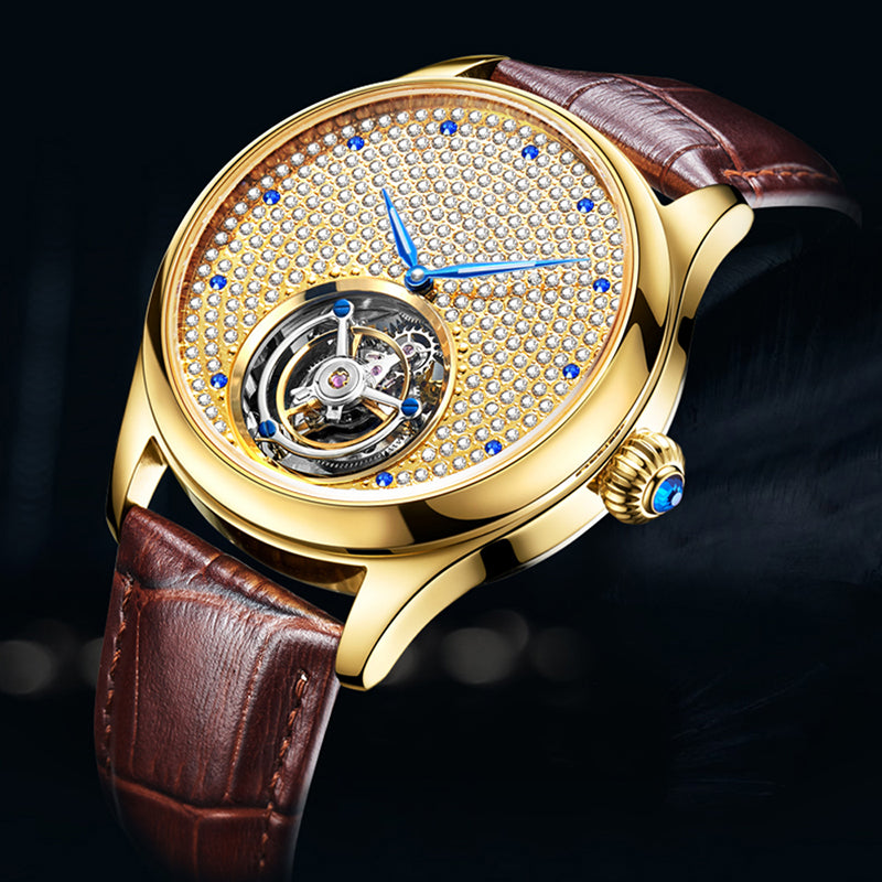 AESOP Full Crystal Dial Tourbillon Watch 7012