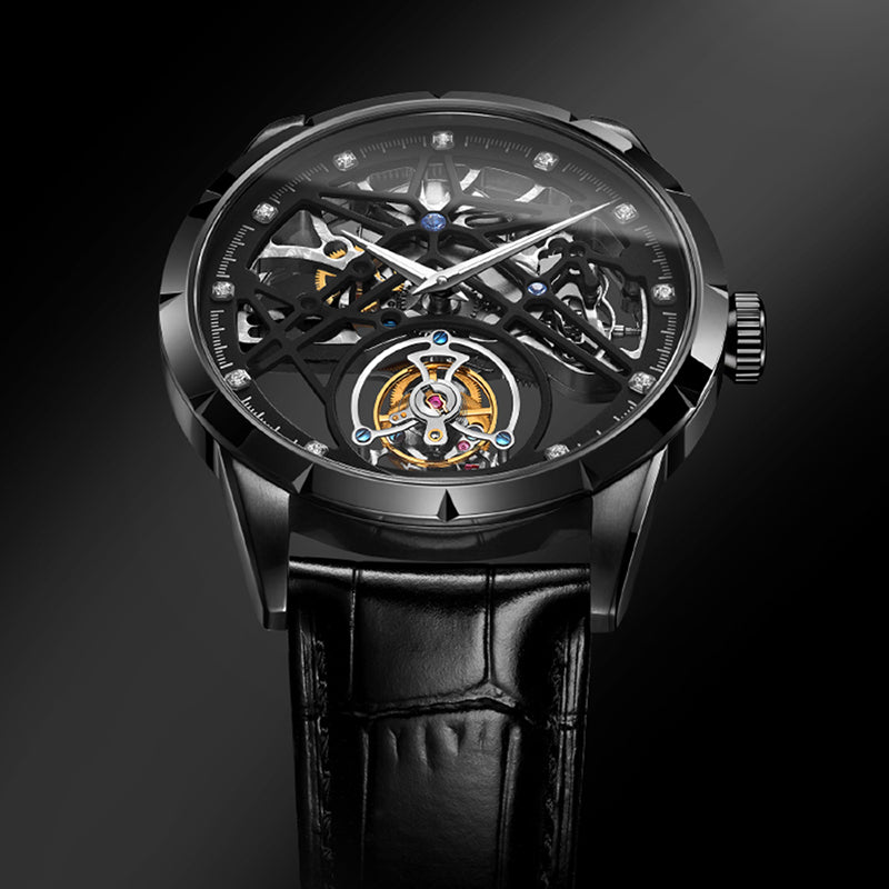 AESOP Skeleton Original Tourbillon Watch 5ATM Waterproof 7018