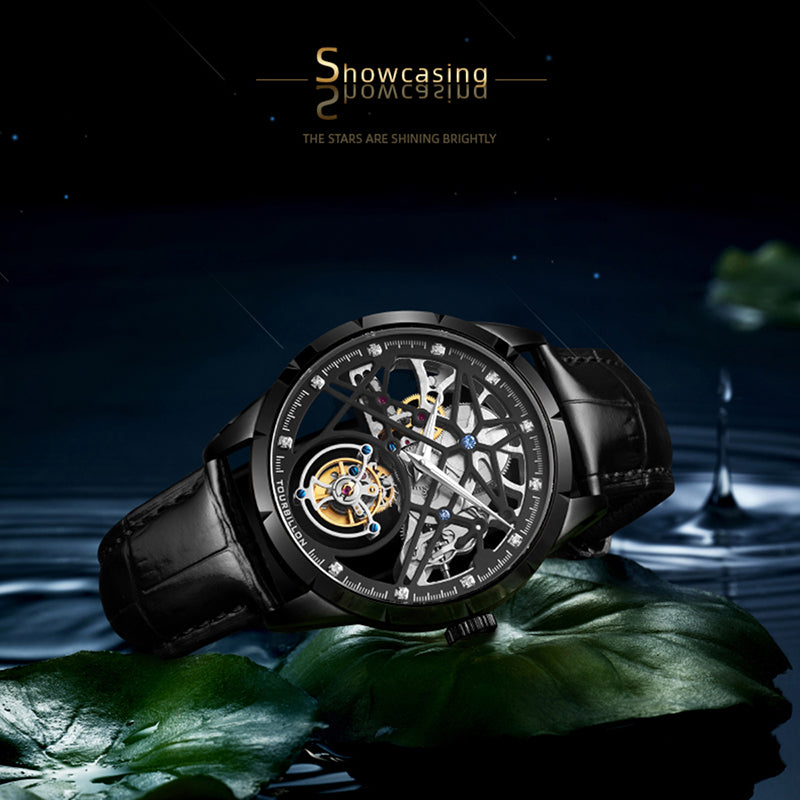 AESOP Skeleton Original Tourbillon Watch 5ATM Waterproof 7018
