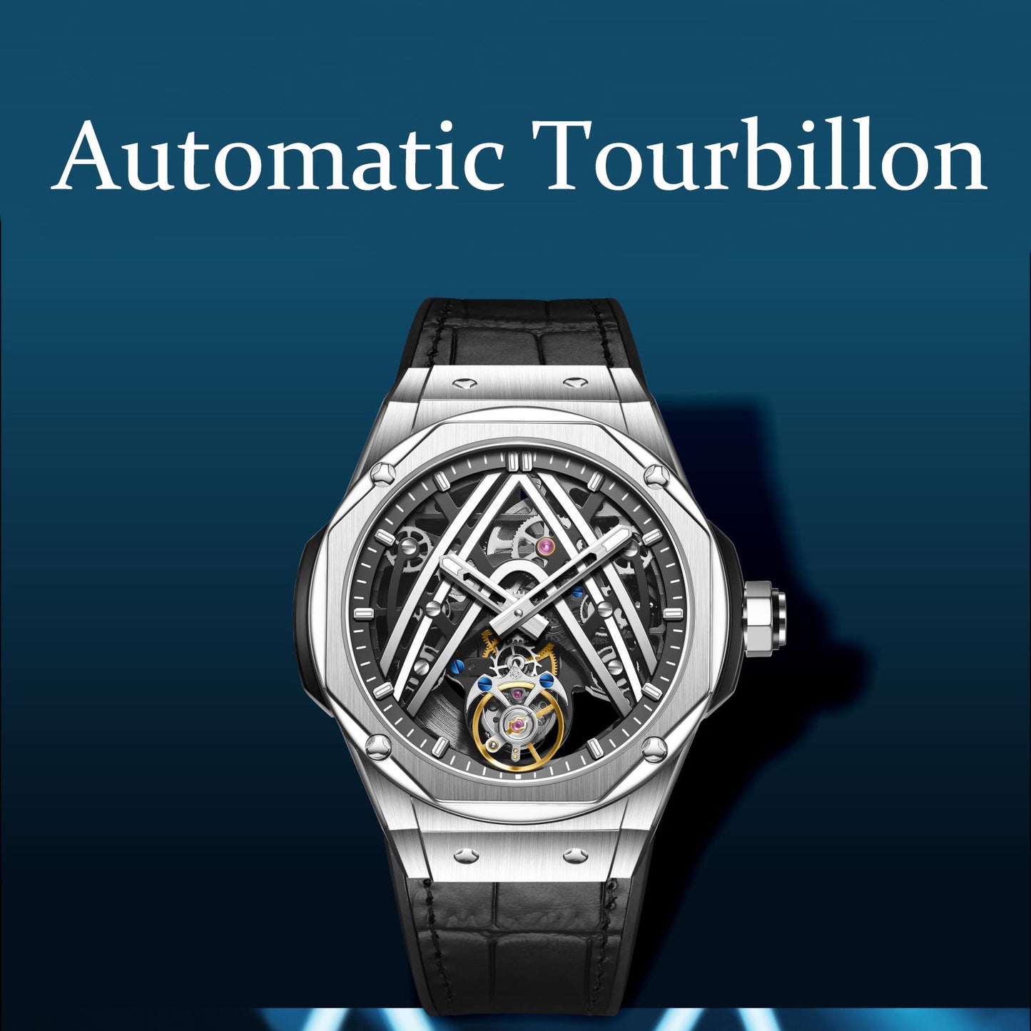 Aesop Original Tourbillon Movement U Shaped Dial Automatic Tourbillon Watch 7070