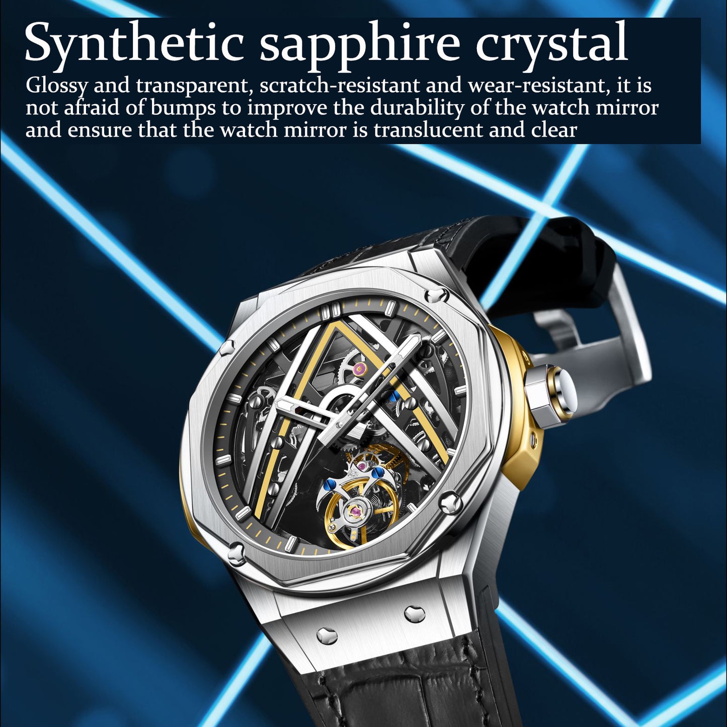 Aesop Original Tourbillon Movement U Shaped Dial Automatic Tourbillon Watch 7070