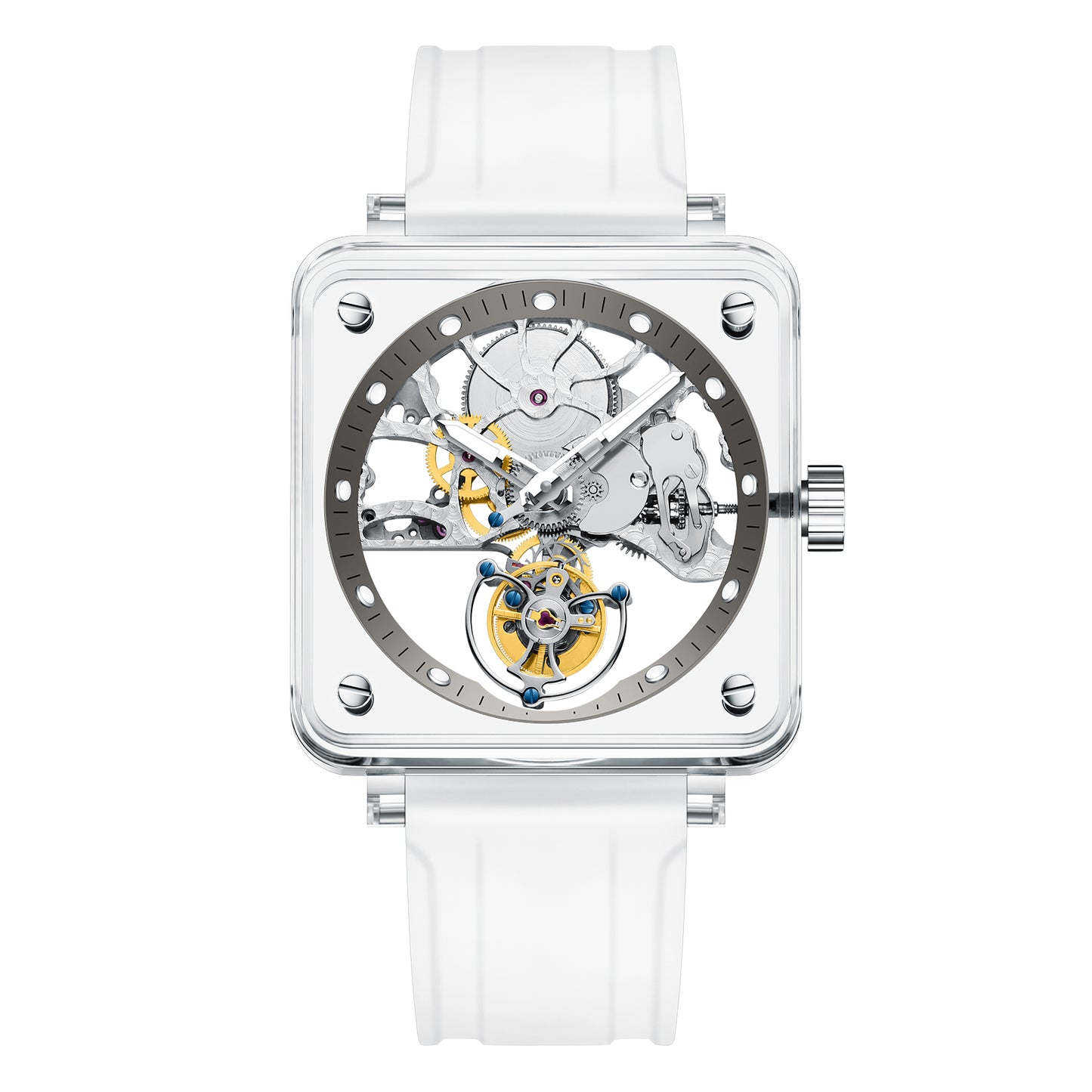 AESOP Crystal Case Sapphire Table Skeleton Real Fly Tourbillon 003