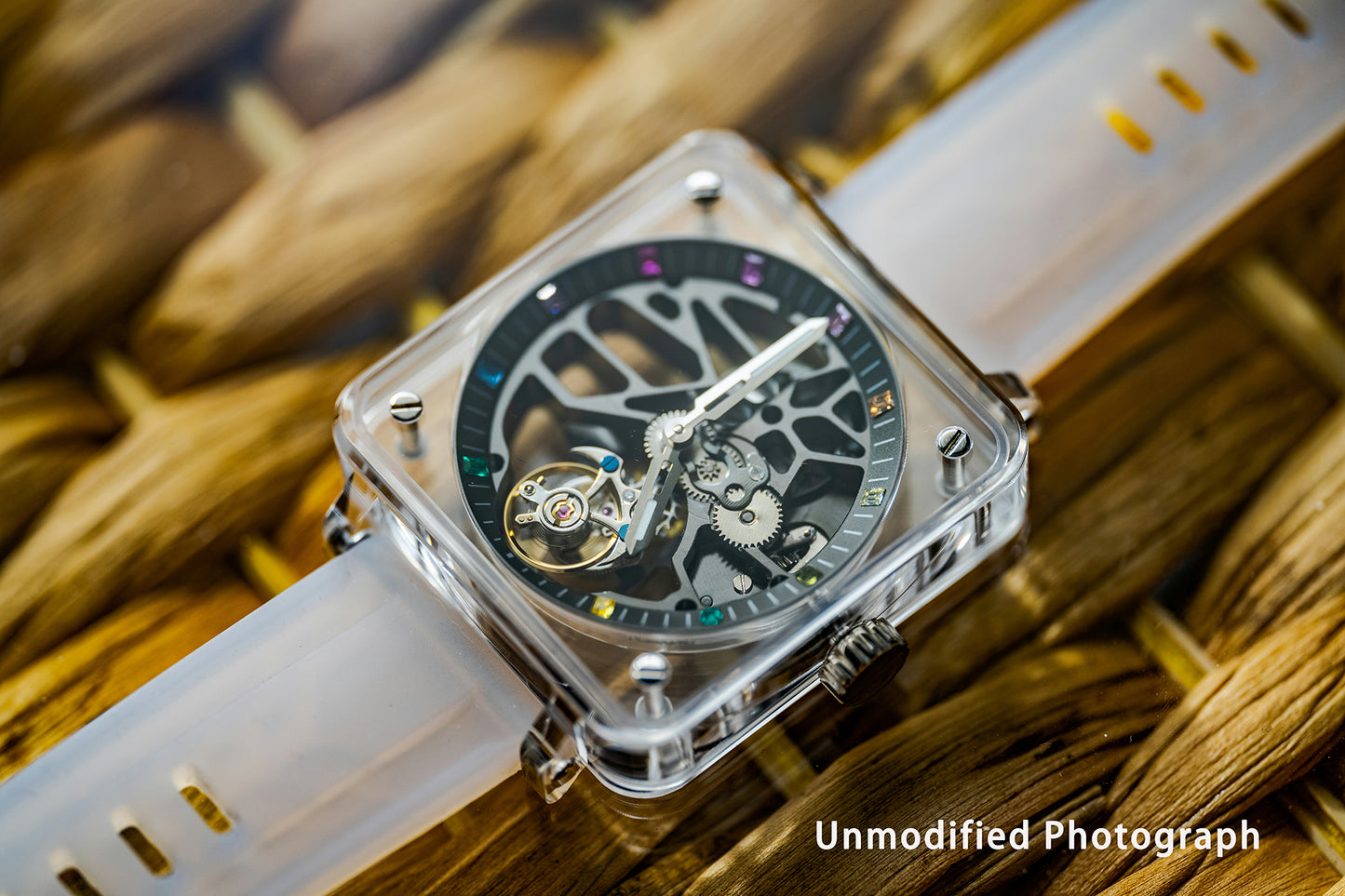 AESOP K9 Crystal Case Sapphire Mirror Tourbillon Watch 7058A
