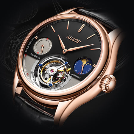 GMT Moon watch movement tourbillon 7023