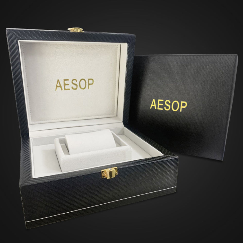 Aesop 316L Stainless Steel/Rubber Band Original Tourbillon Watch 7057