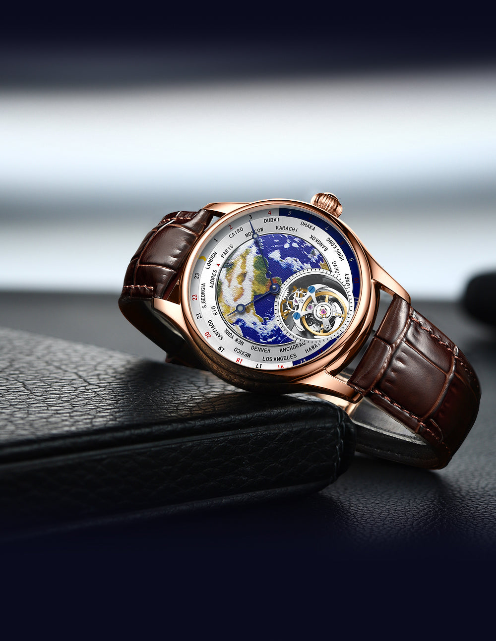 AESOP Original Enamel Earth Automatic Tourbillon Model 7051