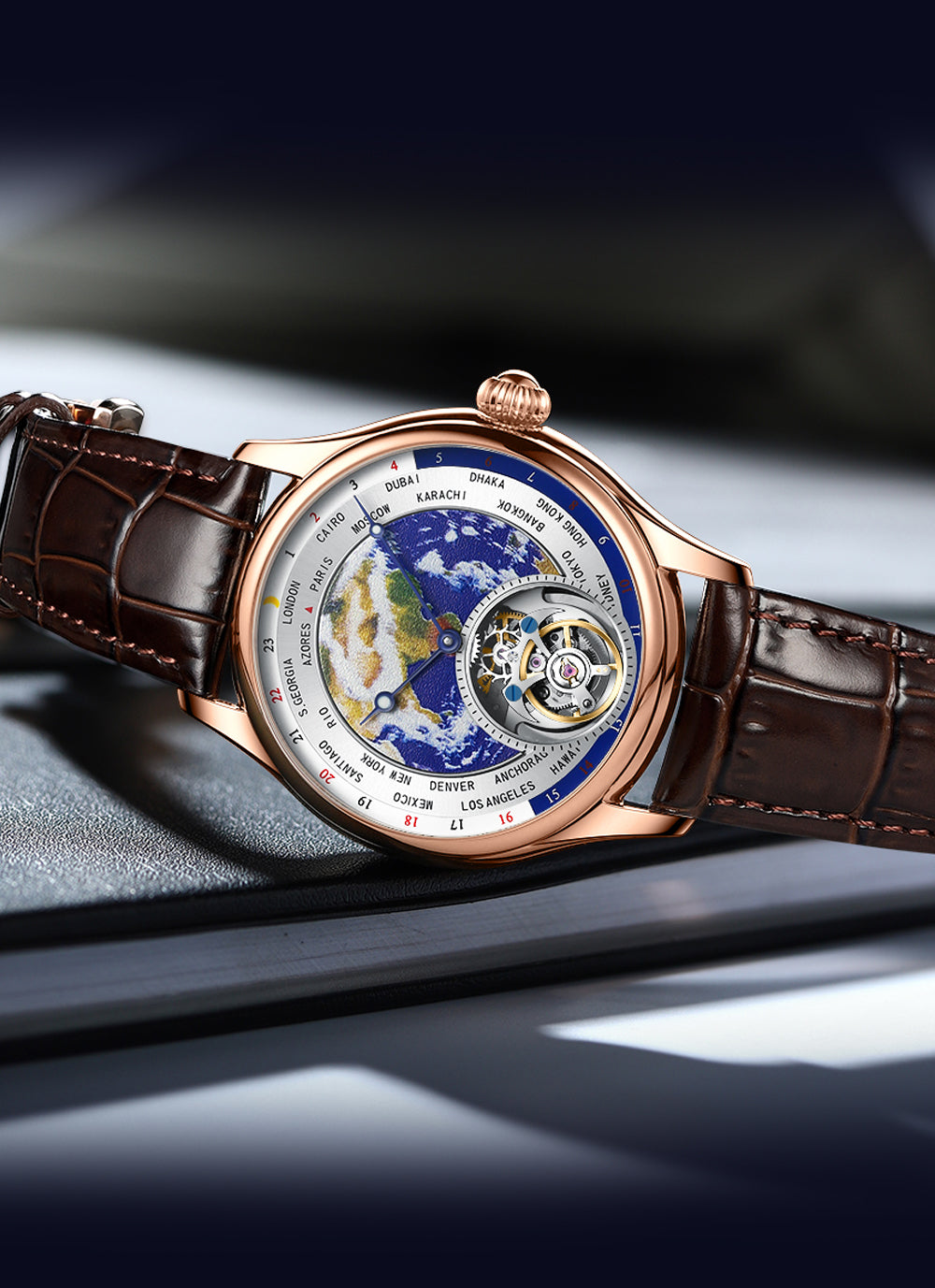 AESOP Original Enamel Earth Automatic Tourbillon Model 7051