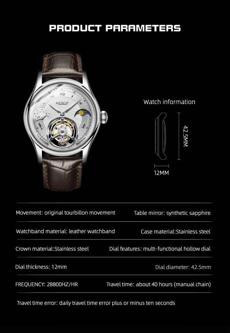 Aesop Original GMT Tourbillon Movement 7027