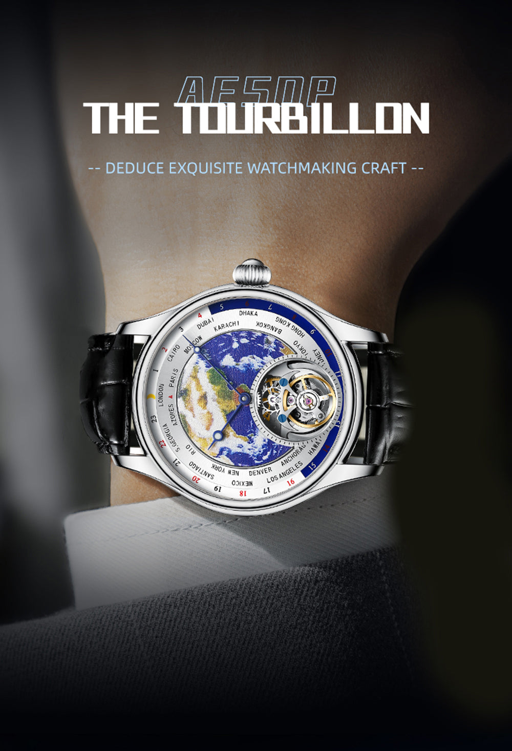 AESOP Original Enamel Earth Automatic Tourbillon Model 7051