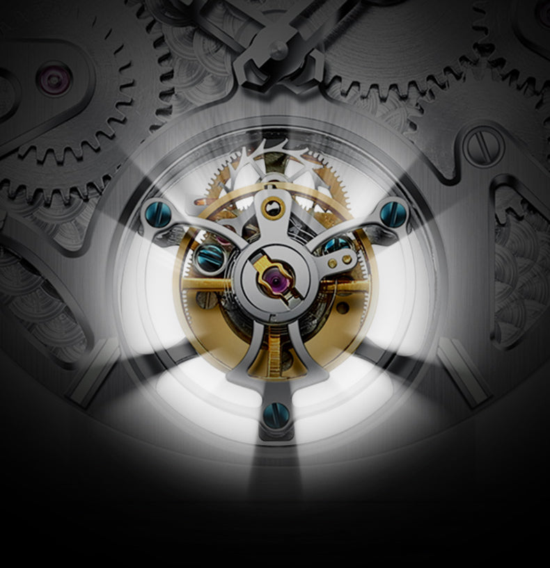 AESOP Crystal Case Sapphire Mirror Tourbillon Watch 7037