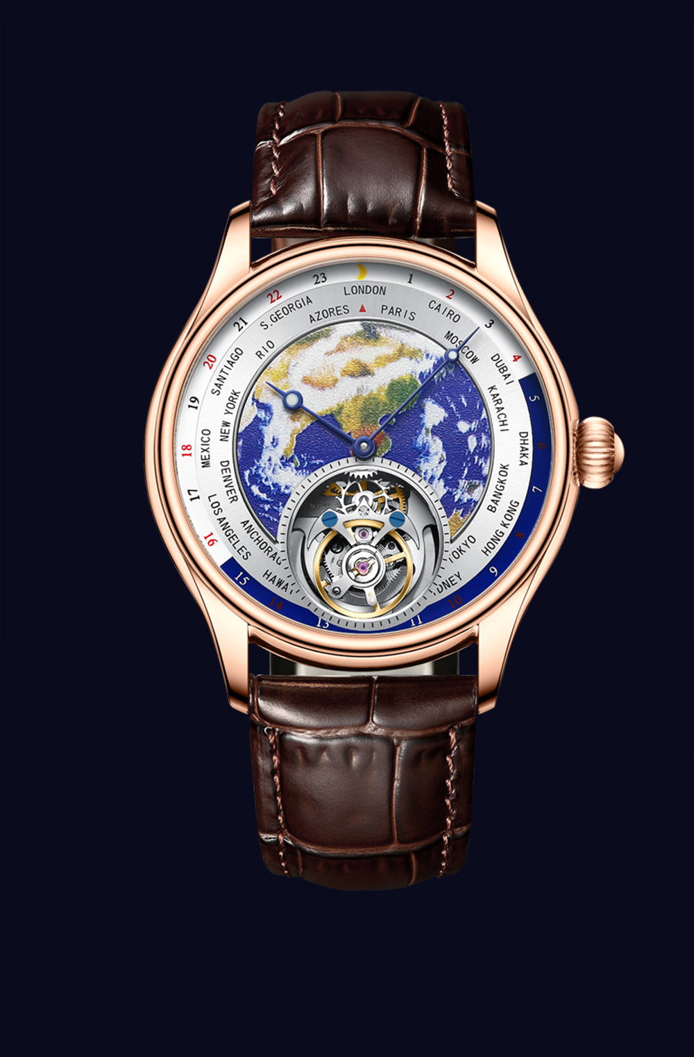AESOP Original Enamel Earth Automatic Tourbillon Model 7051
