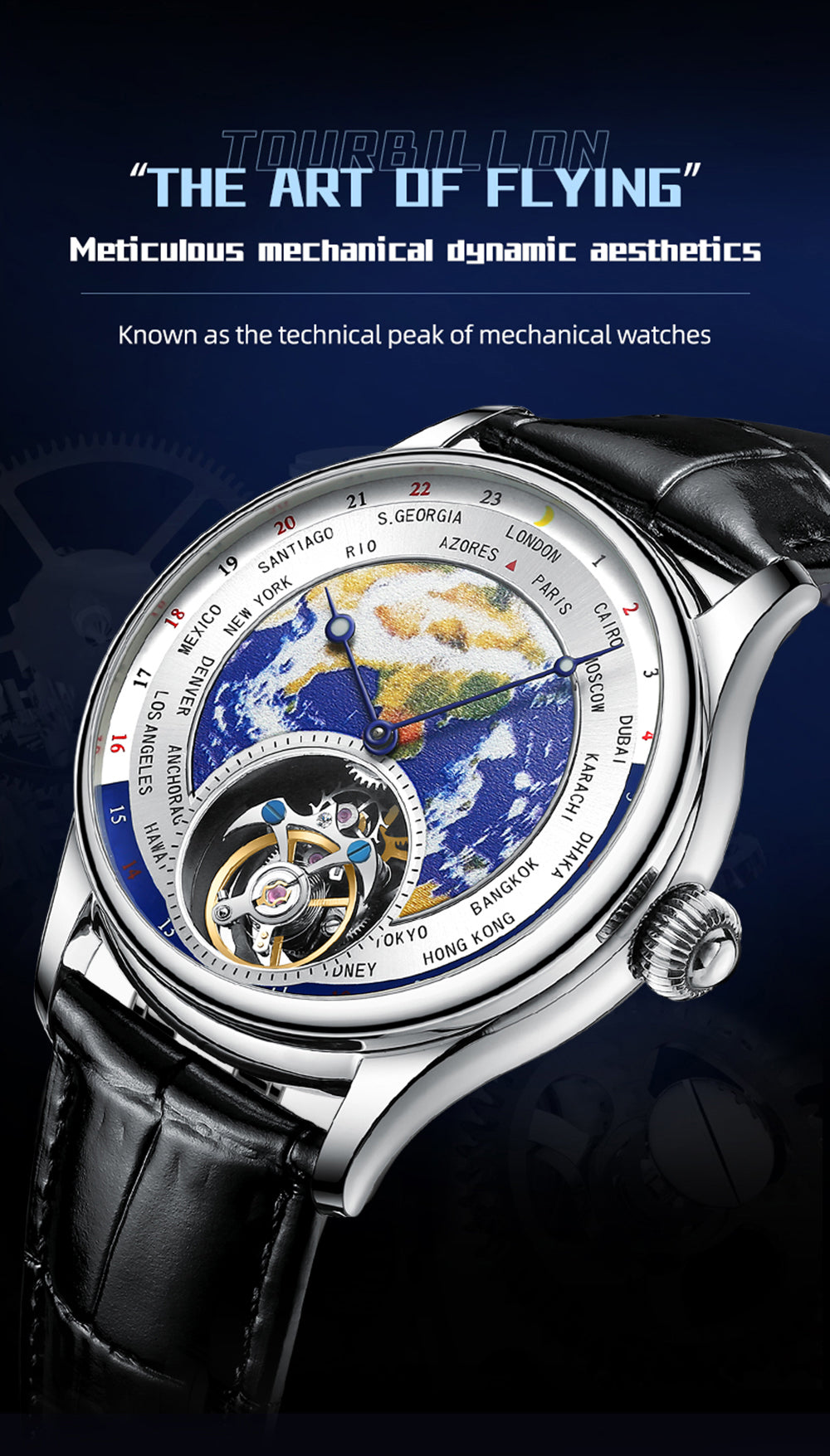AESOP Original Enamel Earth Automatic Tourbillon Model 7051