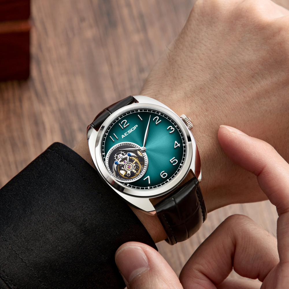 AESOP 9 Clock Original Diamond Tourbillon Movement 7056