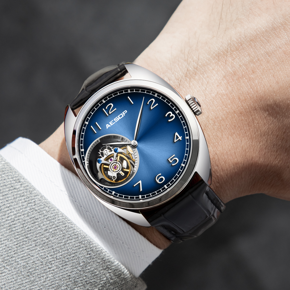 AESOP 9 Clock Original Diamond Tourbillon Movement 7056