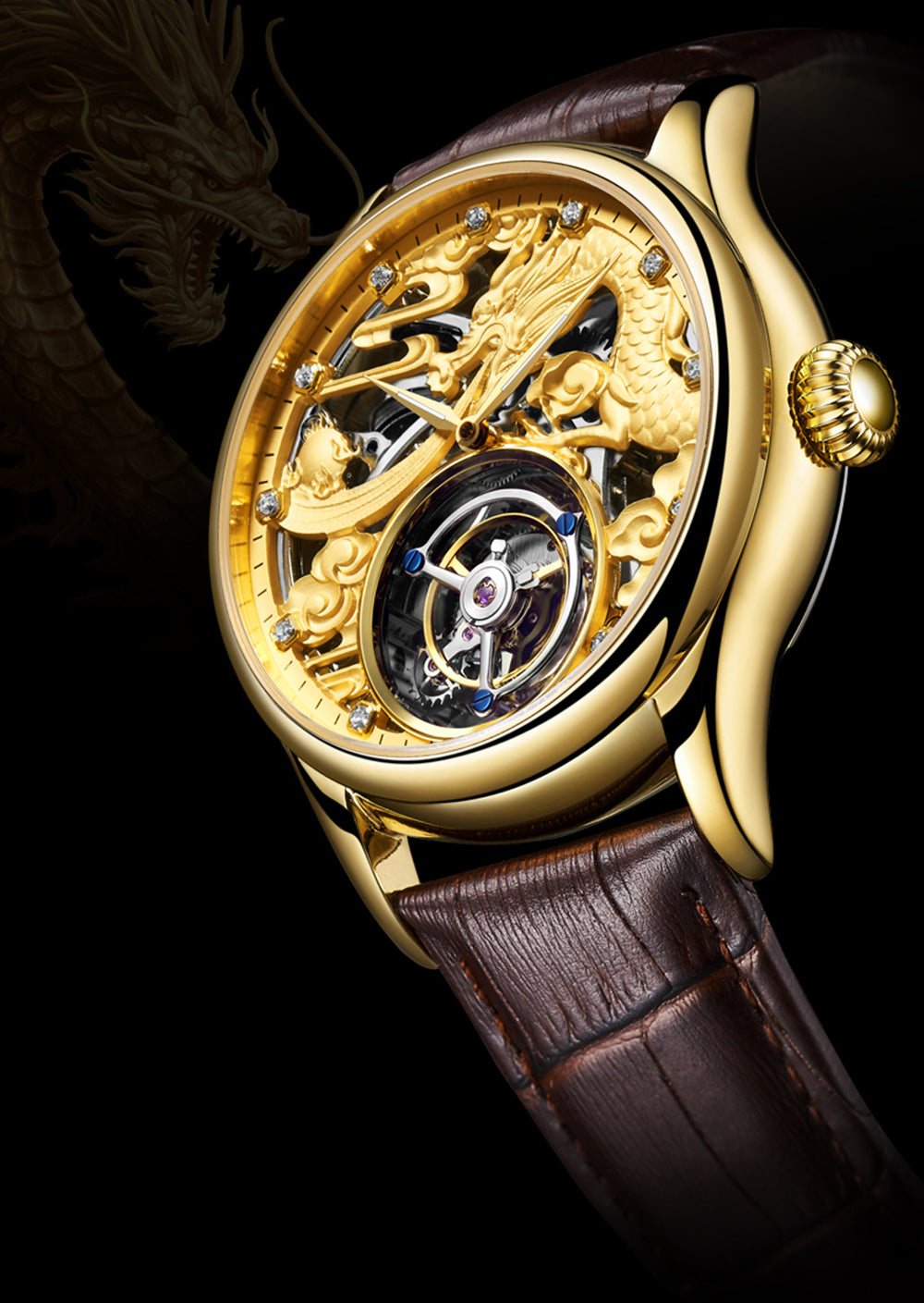 AESOP Zodiac Tourbillon Watch Mascot Gragon 7002