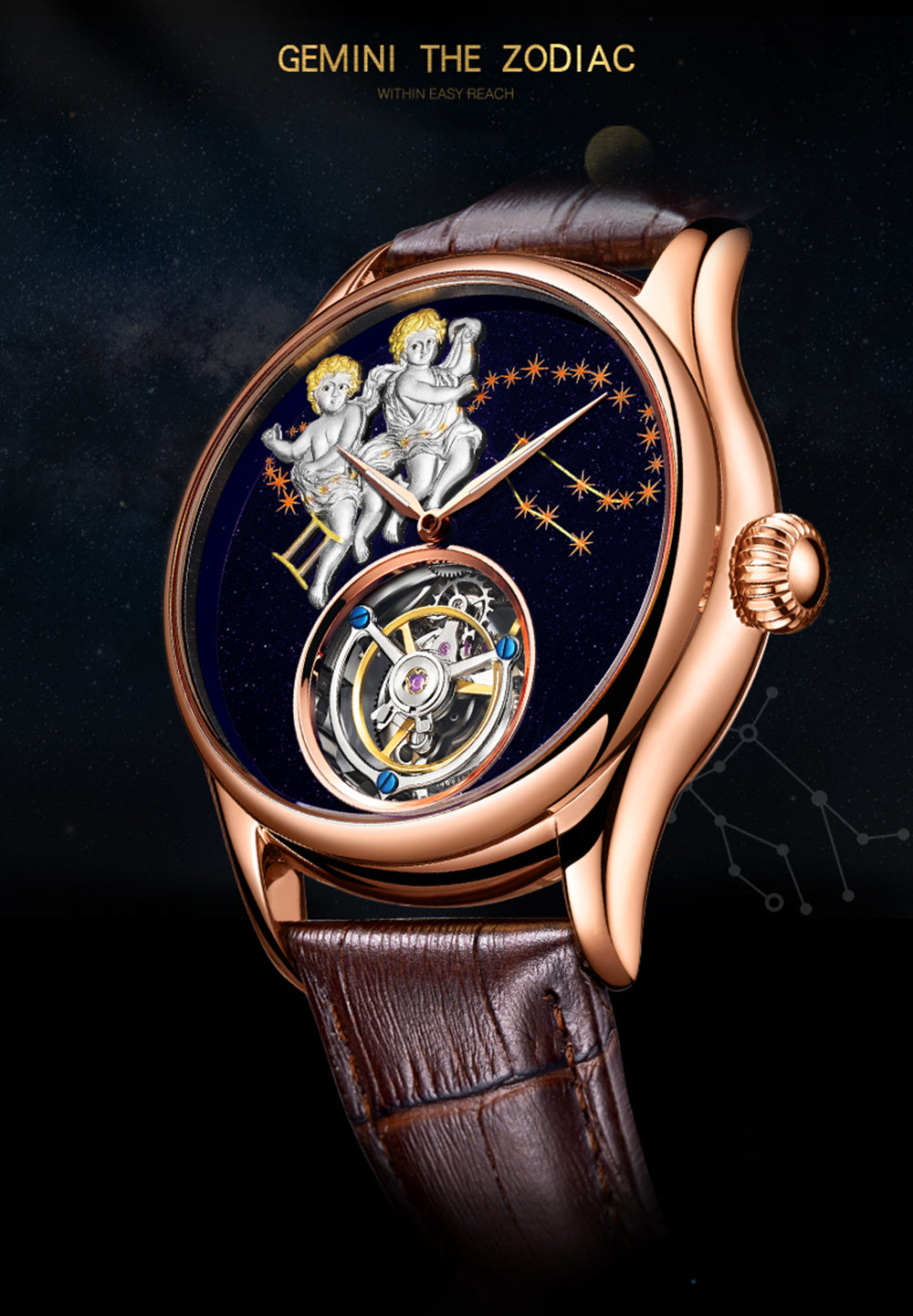 AESOP Tourbillon Gemini Angels Dial 7003 Watch
