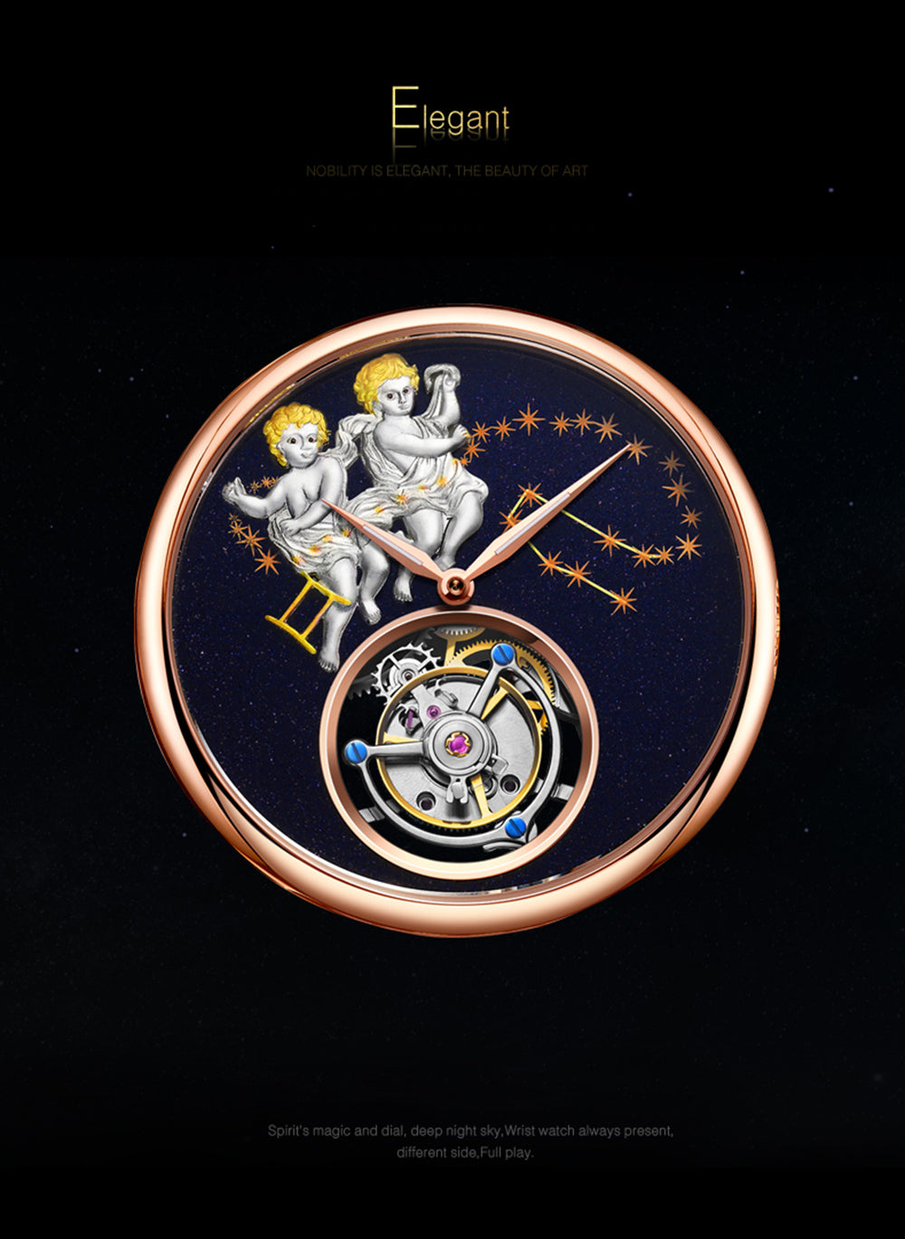 AESOP Tourbillon Gemini Angels Dial 7003 Watch