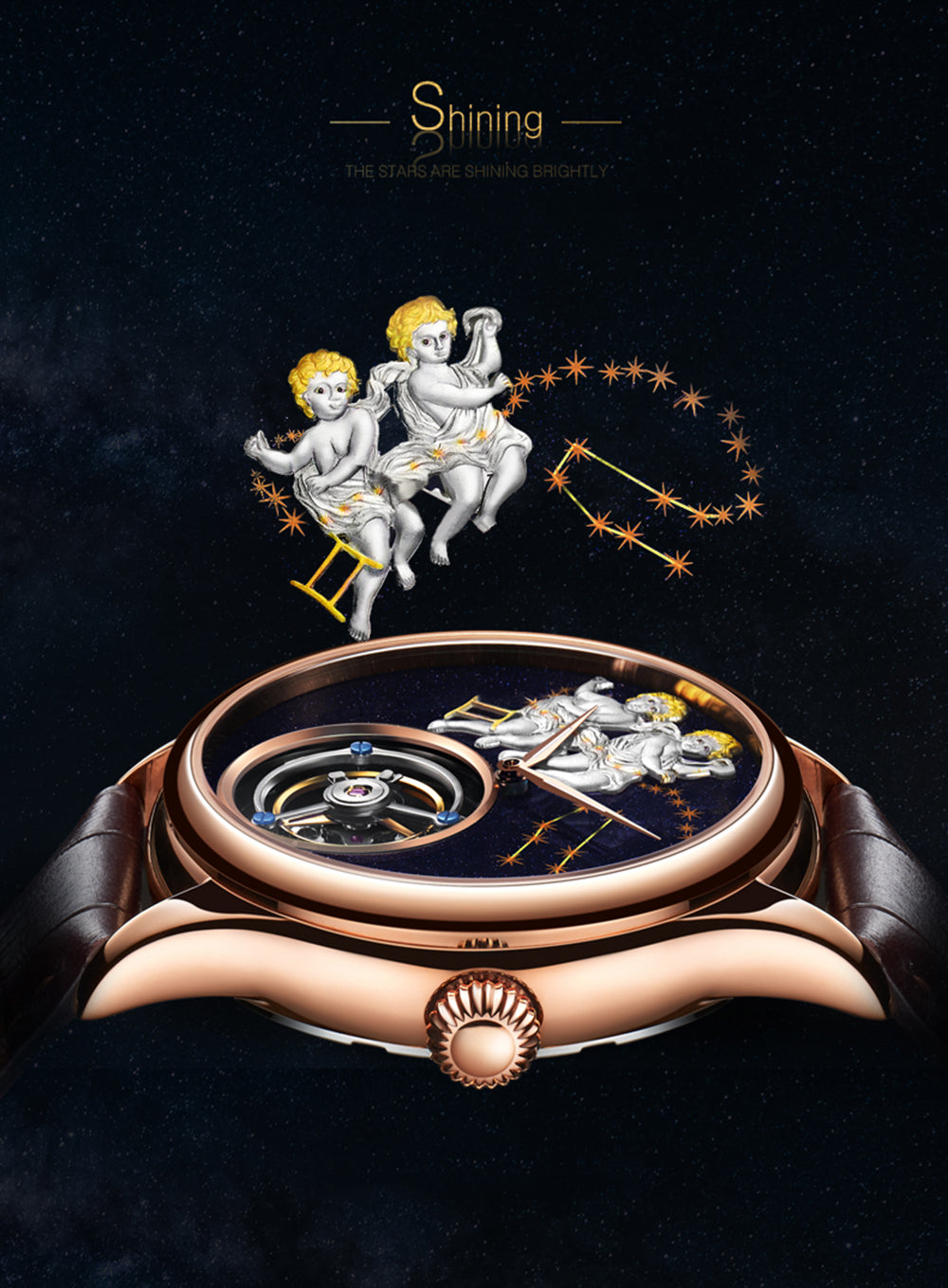 AESOP Tourbillon Gemini Angels Dial 7003 Watch