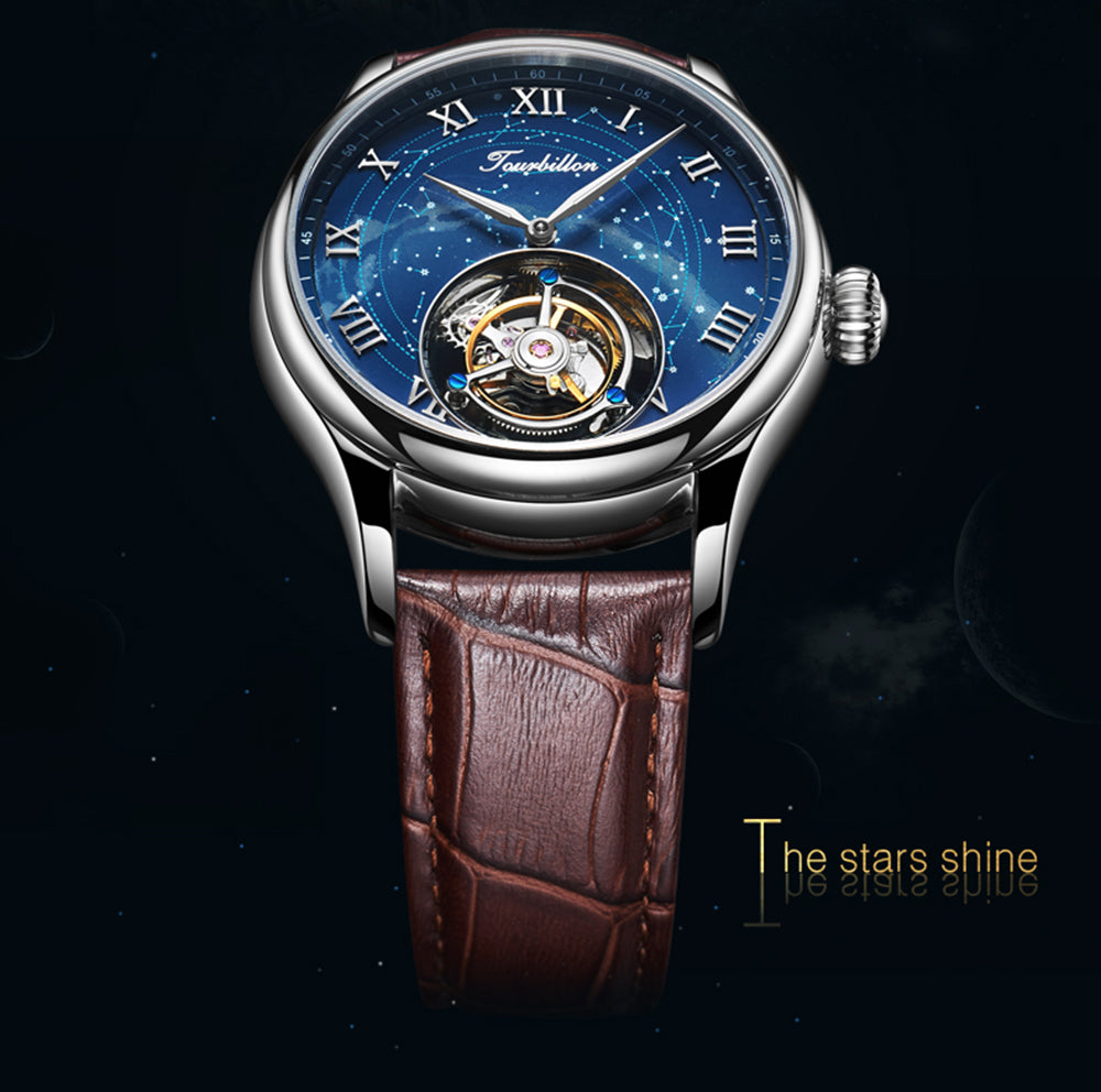 Aesop Original High quality Tourbillon Star Galaxy Watch 7006