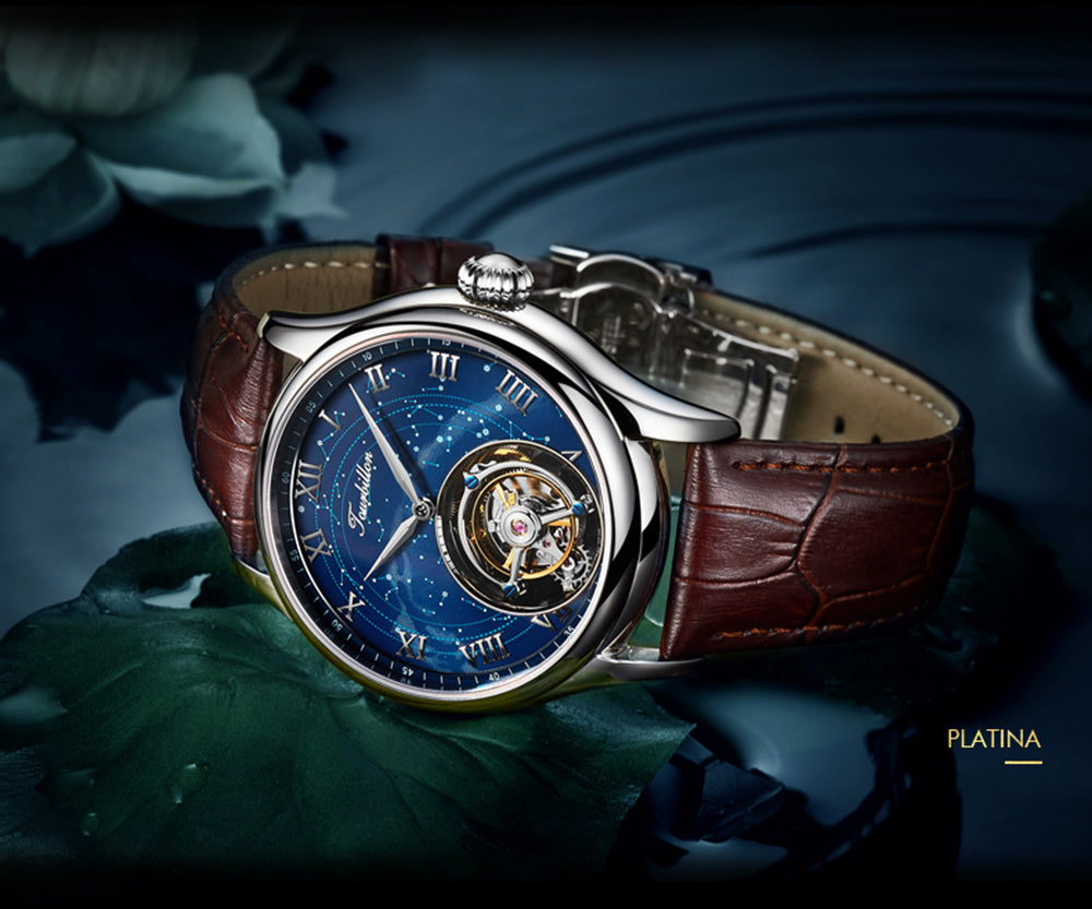 AESOP Star Galaxy Flying Tourbillon Mechanical Men Watch 7006