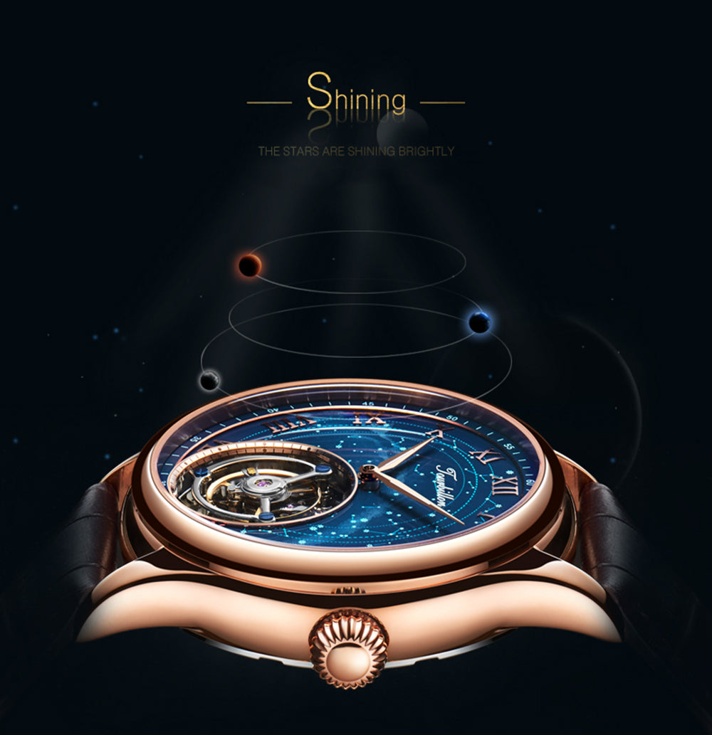 Aesop Original High quality Tourbillon Star Galaxy Watch 7006