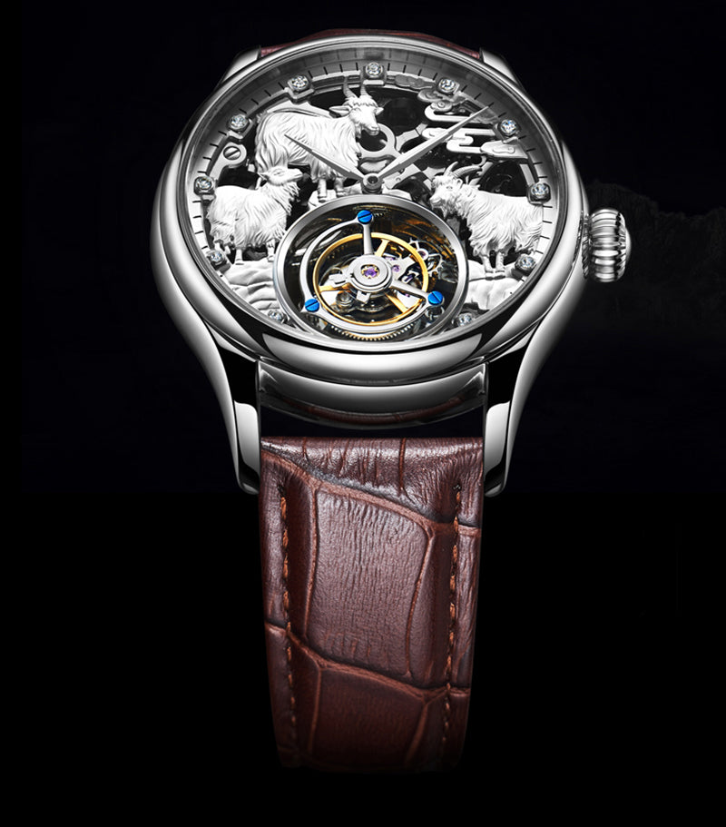 AESOP Zodiac Tourbillon Sheep Watch 7008